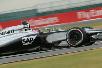 World © Octane Photographic Ltd. Saturday 5th July 2014. British GP, Silverstone, UK. - Formula 1 Qualifying. McLaren Mercedes MP4/29 - Jenson Button. Digital Ref: 1020LB1D9756