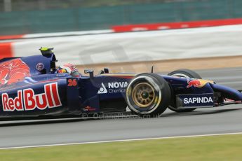 World © Octane Photographic Ltd. Saturday 5th July 2014. British GP, Silverstone, UK. - Formula 1 Qualifying. Scuderia Toro Rosso STR 9 – Daniil Kvyat. Digital Ref: