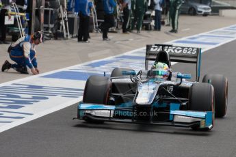 World © Octane Photographic Ltd. Friday 4th July 2014. GP2 Practice Session – Silverstone - UK. Nathanael Berthon - Venezuela GP Lazarus. Digital Ref : 1012JM1D0014