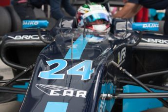 World © Octane Photographic Ltd. Friday 4th July 2014. GP2 Practice Session – Silverstone - UK. Nathanael Berthon - Venezuela GP Lazarus. Digital Ref : 1012JM1D0021