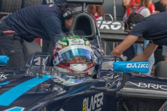 World © Octane Photographic Ltd. Friday 4th July 2014. GP2 Practice Session – Silverstone - UK. Nathanael Berthon - Venezuela GP Lazarus. Digital Ref : 1012JM1D0022