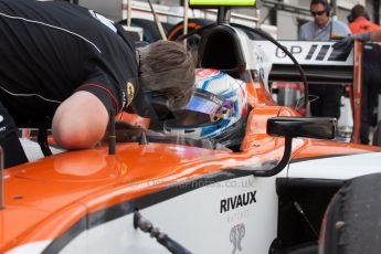 World © Octane Photographic Ltd. Friday 4th July 2014. GP2 Practice Session – Silverstone - UK. Marco Sorensen - MP Motorsport. Digital Ref : 1012JM1D0045
