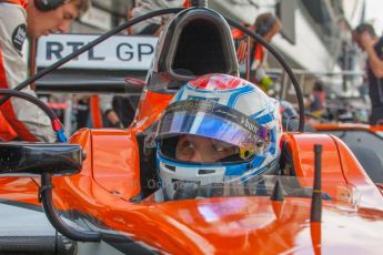 World © Octane Photographic Ltd. Friday 4th July 2014. GP2 Practice Session – Silverstone - UK. Marco Sorensen - MP Motorsport. Digital Ref : 1012JM1D0048