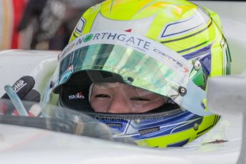 World © Octane Photographic Ltd. Friday 4th July 2014. GP2 Practice Session – Silverstone - UK. Kimiya Sato - Campos Racing. Digital Ref : 1012JM1D0099