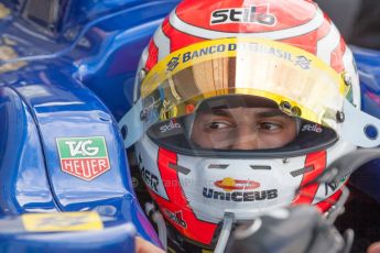 World © Octane Photographic Ltd. Friday 4th July 2014. GP2 Practice Session – Silverstone - UK. Felipe Nasr - Carlin. Digital Ref : 1012JM1D0110