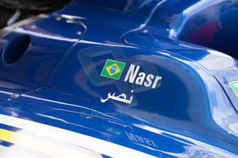 World © Octane Photographic Ltd. Friday 4th July 2014. GP2 Practice Session – Silverstone - UK. Felipe Nasr - Carlin. Digital Ref : 1012JM1D0112