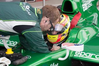World © Octane Photographic Ltd. Friday 4th July 2014. GP2 Practice Session – Silverstone - UK. Rio Haryanto - EQ8 Caterham Racing. Digital Ref : 1012JM1D0184