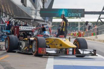 World © Octane Photographic Ltd. Friday 4th July 2014. GP2 Practice Session – Silverstone - UK. Jolyon Palmer – DAMS. Digital Ref : 1012JM1D1087