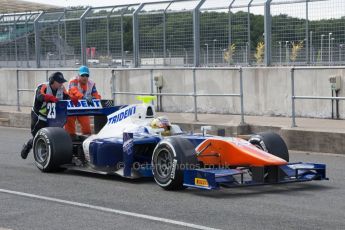 World © Octane Photographic Ltd. Friday 4th July 2014. GP2 Qualifying Session –British GP - Silverstone - UK. Johnny Cecotto - Trident. Digital Ref : 1014JM1D1105