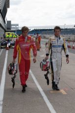 World © Octane Photographic Ltd. Friday 4th July 2014. GP2 Qualifying Session –British GP - Silverstone - UK. Stefano Coletti - Racing Engineering and Stephane Richelmi – DAMS. Digital Ref : 1014JM1D1116