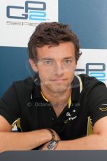 World © Octane Photographic Ltd. Friday 4th July 2014. GP2 Qualifying Press Conference – British GP - Silverstone - UK. Jolyon Palmer – DAMS (2nd). Digital Ref : 1014JM1D1156