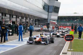 World © Octane Photographic Ltd. Saturday 5th July 2014. GP2 Race 1 – British GP - Silverstone - UK. Sergio Canamasas - Trident. Digital Ref : 1022JM1D1286