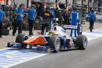 World © Octane Photographic Ltd. Saturday 5th July 2014. GP2 Race 1 – British GP - Silverstone - UK. Sergio Canamasas - Trident. Digital Ref : 1022JM1D1287