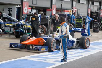 World © Octane Photographic Ltd. Saturday 5th July 2014. GP2 Race 1 – British GP - Silverstone - UK. Johnny Cecotto - Trident. Digital Ref : 1022JM1D1292