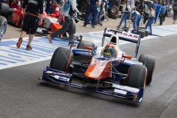 World © Octane Photographic Ltd. Saturday 5th July 2014. GP2 Race 1 – British GP - Silverstone - UK. Sergio Canamasas - Trident. Digital Ref : 1022JM1D1324