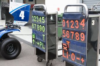 World © Octane Photographic Ltd. Friday Thursday 3rd July 2014. GP2 Paddock – Silverstone - UK. Carlin pit lane preparations. Digital Ref :