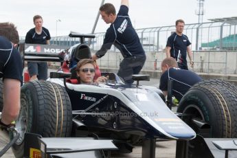 World © Octane Photographic Ltd.  Thursday 3rd July 2014. GP2 Paddock – Silverstone - UK. RT Russian Time pitstop practice. Digital Ref :