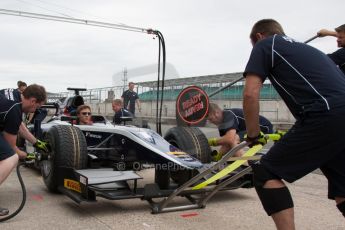 World © Octane Photographic Ltd.  Thursday 3rd July 2014. GP2 Paddock – Silverstone - UK. RT Russian Time pitstop practice. Digital Ref :