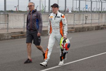 World © Octane Photographic Ltd. Friday Thursday 3rd July 2014. GP2 Paddock – Silverstone - UK. Jon Lancaster - Hilmer Motorsport. Digital Ref: