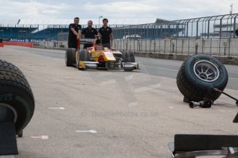 World © Octane Photographic Ltd. Friday Thursday 3rd July 2014. GP2 Paddock – Silverstone - UK. Racing Engineering pitstop practice. Digital Ref :