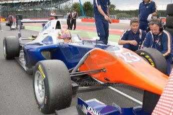 World © Octane Photographic Ltd. Saturday 5th July 2014. GP3 Race 1 Session, British GP, Silverstone - UK. Victor Carbone - Trident. Digital Ref : 1021JM1D1520