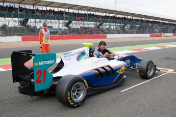 World © Octane Photographic Ltd. Saturday 5th July 2014. GP3 Race 1 Session, British GP, Silverstone - UK. Matheo Tuscher - Jenzer Motorsport. Digital Ref : 1021JM1D1535