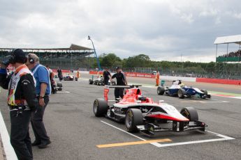 World © Octane Photographic Ltd. Saturday 5th July 2014. GP3 Race 1 Session, British GP, Silverstone - UK. Patrick Kujala - Marussia Manor Racing. Digital Ref : 1021JM1D1542