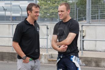 World © Octane Photographic Ltd. Friday Thursday 3rd July 2014. GP2 Paddock – Silverstone - UK. Marco Sorensen - MP Motorsport. Digital Ref : 1008JM1D0941