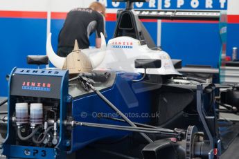 World © Octane Photographic Ltd. Thursday 3rd July 2014. GP3 paddock, Silverstone - UK. Jenzer Motorsport. Digital Ref : 1008JM1D0962