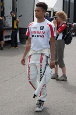 World © Octane Photographic Ltd. Thursday 3rd July 2014. GP3 paddock, Silverstone - UK. Jann Mardenborough - Arden International. Digital Ref : 1008JM1D0995