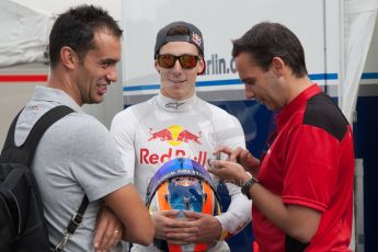 World © Octane Photographic Ltd. Thursday 3rd July 2014. GP3 paddock, Silverstone - UK. Alex Lynn - Carlin. Digital Ref : 1008JM1D1045