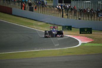 World © Octane Photographic Ltd. Friday 4th July 2014. British GP - Silverstone, UK. - Formula 1 Practice 1. Scuderia Toro Rosso STR9 - Jean-Eric Vergne. Digital Ref: 1011LB1D6823