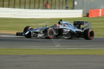 World © Octane Photographic Ltd. Friday 4th July 2014. British GP - Silverstone, UK. - Formula 1 Practice 1. McLaren Mercedes MP4/29 – Kevin Magnussen. Digital Ref: 1011LB1D6951
