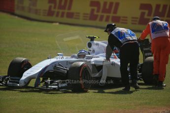 World © Octane Photographic Ltd. Friday 4th July 2014. British GP - Silverstone, UK. - Formula 1 Practice 1. Williams Martini Racing FW36 – Susie Wolff – Reserve Driver. Digital Ref: 1011LB1D7115