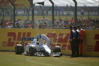 World © Octane Photographic Ltd. Friday 4th July 2014. British GP - Silverstone, UK. - Formula 1 Practice 1. Williams Martini Racing FW36 – Susie Wolff – Reserve Driver. Digital Ref: 1011LB1D7138