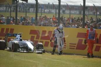World © Octane Photographic Ltd. Friday 4th July 2014. British GP - Silverstone, UK. - Formula 1 Practice 1. Williams Martini Racing FW36 – Susie Wolff – Reserve Driver. Digital Ref: 1011LB1D7141