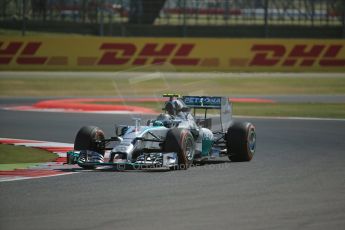 World © Octane Photographic Ltd. Friday 4th July 2014. British GP - Silverstone, UK. - Formula 1 Practice 1. Mercedes AMG Petronas F1 W05 Hybrid - Nico Rosberg. Digital Ref: 1011LB1D7173