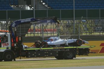 World © Octane Photographic Ltd. Friday 4th July 2014. British GP - Silverstone, UK. - Formula 1 Practice 1. Williams Martini Racing FW36 – Felipe Massa. Digital Ref: 1011LB1D7199