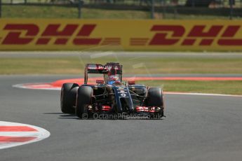 World © Octane Photographic Ltd. Friday 4th July 2014. British GP - Silverstone, UK. - Formula 1 Practice 1. Lotus F1 Team E22 - Romain Grosjean. Digital Ref: 1011LB1D7213