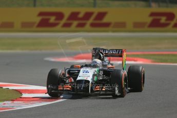 World © Octane Photographic Ltd. Friday 4th July 2014. British GP - Silverstone, UK. - Formula 1 Practice 1. Sahara Force India VJM07 – Daniel Juncadella. Digital Ref : 1011LB1D7229
