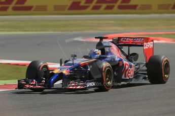 World © Octane Photographic Ltd. Friday 4th July 2014. British GP - Silverstone, UK. - Formula 1 Practice 1. Scuderia Toro Rosso STR9 - Jean-Eric Vergne. Digital Ref: 1011LB1D7368