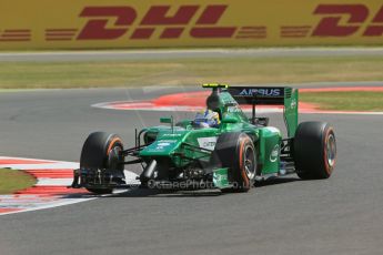 World © Octane Photographic Ltd. Friday 4th July 2014. British GP - Silverstone, UK. - Formula 1 Practice 1. Caterham F1 Team CT05 – Marcus Ericsson. Digital Ref: 1011LB1D7394