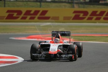 World © Octane Photographic Ltd. Friday 4th July 2014. British GP - Silverstone, UK. - Formula 1 Practice 1. Marussia F1 Team MR03 - Jules Bianchi. Digital Ref: 1011LB1D7437