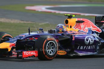 World © Octane Photographic Ltd. Friday 4th July 2014. British GP - Silverstone, UK. Silverstone, UK. - Formula 1 Practice 1. Infiniti Red Bull Racing RB10 – Daniel Ricciardo. Digital Ref: 1011LB1D7542