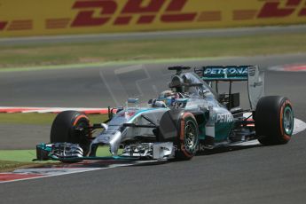 World © Octane Photographic Ltd. Friday 4th July 2014. British GP - Silverstone, UK. - Formula 1 Practice 1. Mercedes AMG Petronas F1 W05 Hybrid – Lewis Hamilton. Digital Ref: 1011LB1D7559