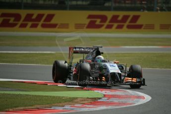 World © Octane Photographic Ltd. Friday 4th July 2014. British GP - Silverstone, UK. - Formula 1 Practice 1. Sahara Force India VJM07 – Daniel Juncadella. Digital Ref : 1011LB1D7793