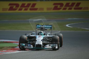 World © Octane Photographic Ltd. Friday 4th July 2014. British GP - Silverstone, UK. - Formula 1 Practice 1. Mercedes AMG Petronas F1 W05 Hybrid - Nico Rosberg. Digital Ref: 1011LB1D7810