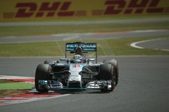 World © Octane Photographic Ltd. Friday 4th July 2014. British GP - Silverstone, UK. - Formula 1 Practice 1. Mercedes AMG Petronas F1 W05 Hybrid – Lewis Hamilton. Digital Ref: 1011LB1D7877