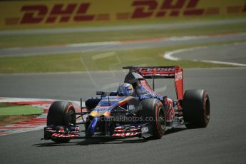 World © Octane Photographic Ltd. Friday 4th July 2014. British GP - Silverstone, UK. - Formula 1 Practice 1. Scuderia Toro Rosso STR9 - Jean-Eric Vergne. Digital Ref: 1011LB1D7913