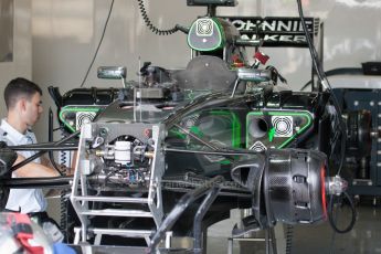 World © Octane Photographic Ltd. Friday 4th July 2014. British GP - Silverstone, UK. - Formula 1 Practice 2. McLaren Mercedes MP4/29 front suspension and brakes – Kevin Magnussen. Digital Ref: 1013JM1D0146